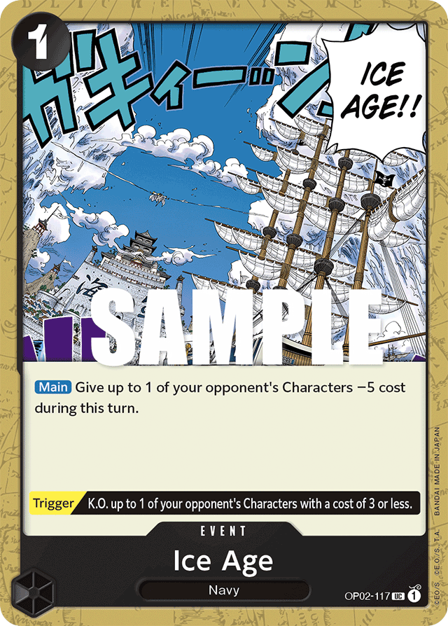 Ice Age OP02-117 card, Paramount War