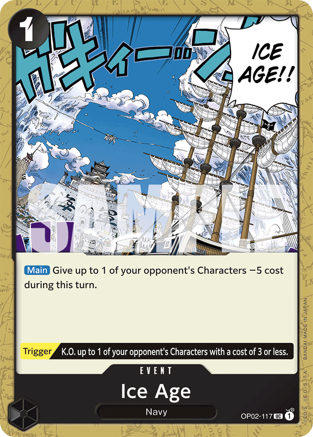 Ice Age OP02-117 Reprint card, Paramount War