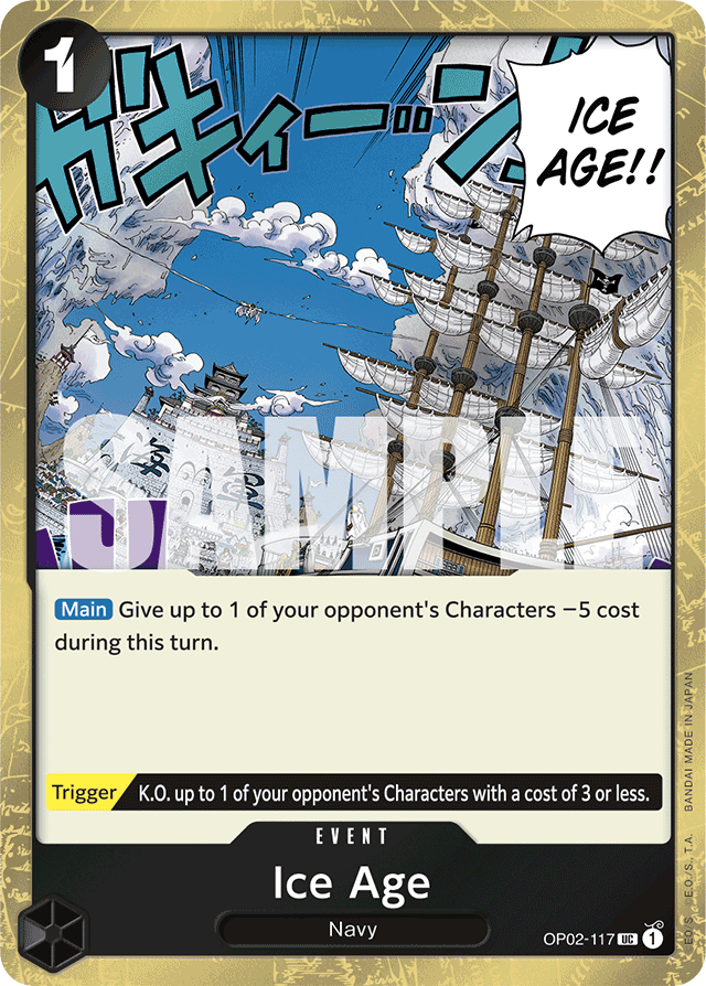 Ice Age OP02-117 Textured Foil card, Paramount War