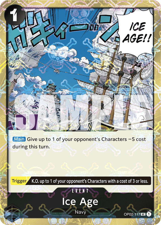 Ice Age OP02-117 Jolly Roger Foil card, Paramount War