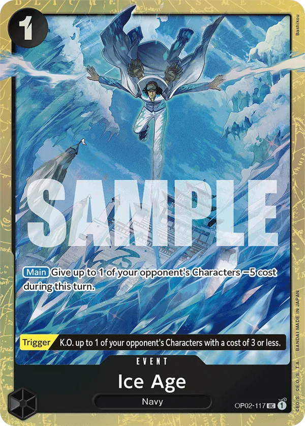 Ice Age OP02-117 Best Selection Vol. 1 Alt Art card, Paramount War