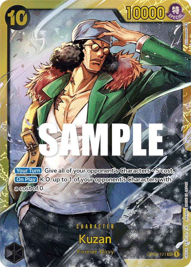 Kuzan OP02-121 card, Paramount War