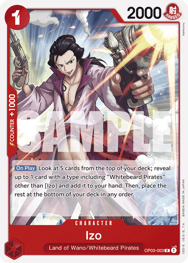 Izo OP03-003 card, Pillars of Strength