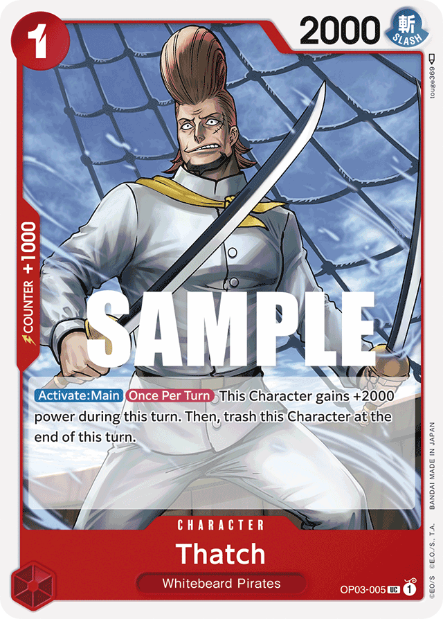 Thatch OP03-005 card, Pillars of Strength