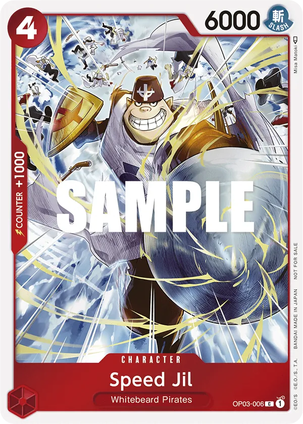 Speed Jil OP03-006 Dash Pack Alt Art card, Pillars of Strength