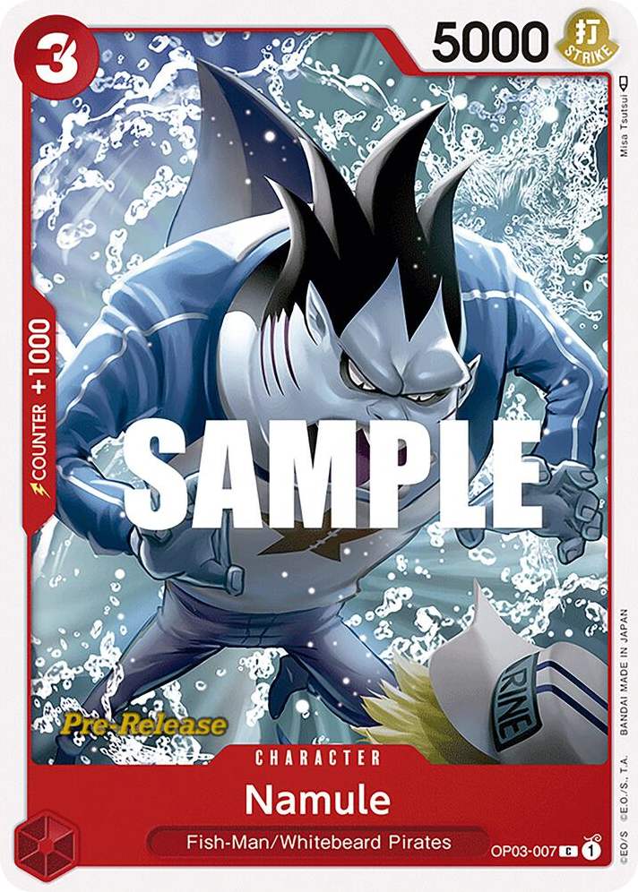 Namule OP03-007 Pre-Release Stamp card, Pillars of Strength