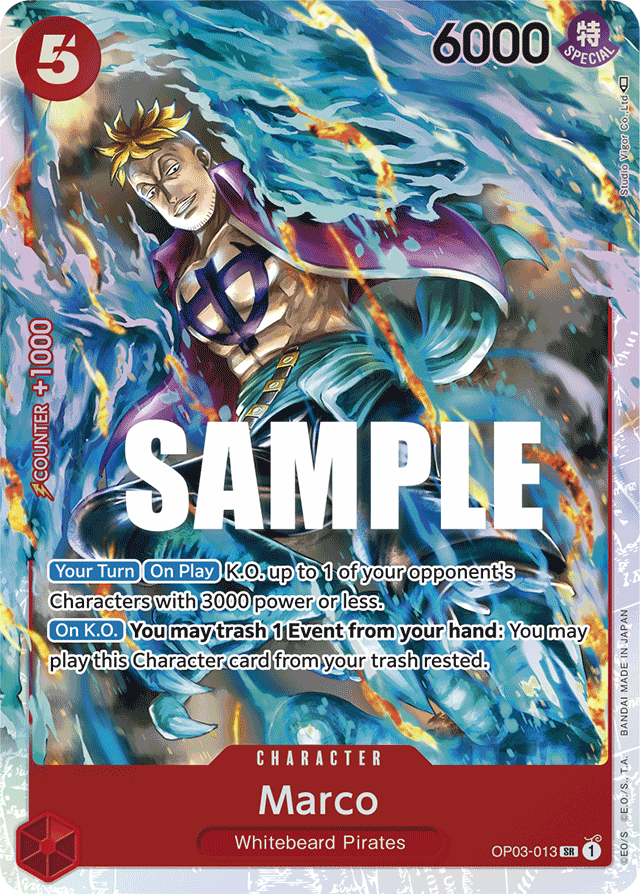 Marco OP03-013 card, Pillars of Strength