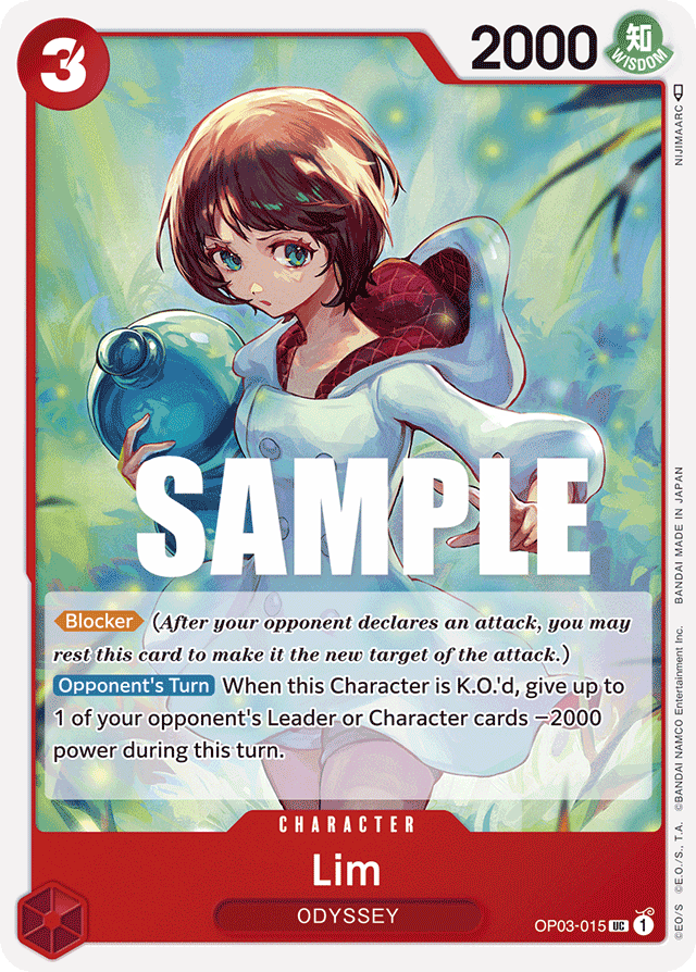 Lim OP03-015 card, Pillars of Strength