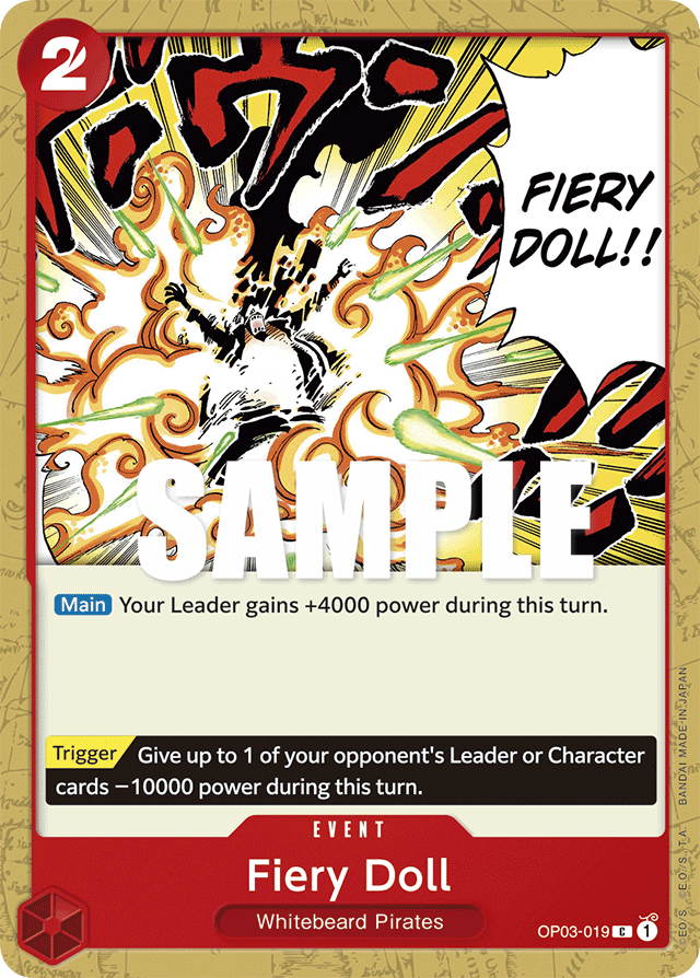 Fiery Doll OP03-019 card, Pillars of Strength