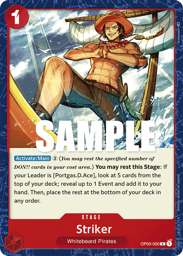 Striker OP03-020 card, Pillars of Strength