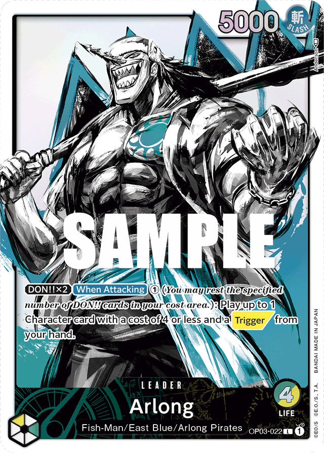 Arlong OP03-022 Alt Art card, Pillars of Strength