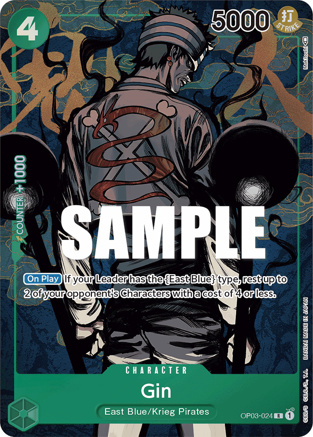 Gin OP03-024 Alt Art card, Pillars of Strength
