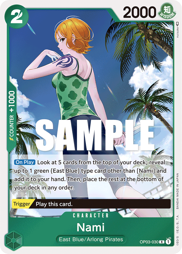 Nami OP03-030 card, Pillars of Strength
