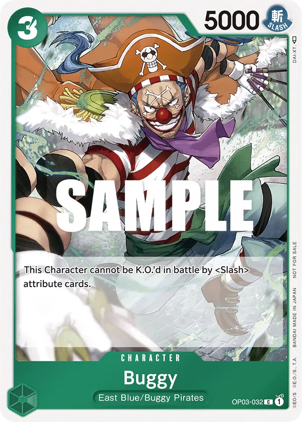 Buggy OP03-032 Dash Pack Alt Art card, Pillars of Strength