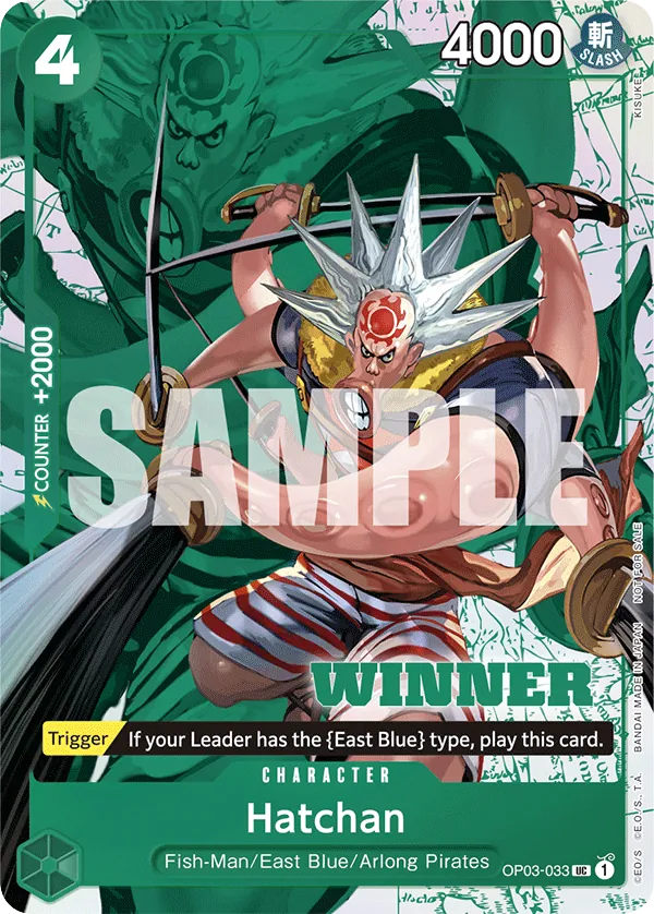 Hatchan OP03-033 Winner Stamp card, Pillars of Strength