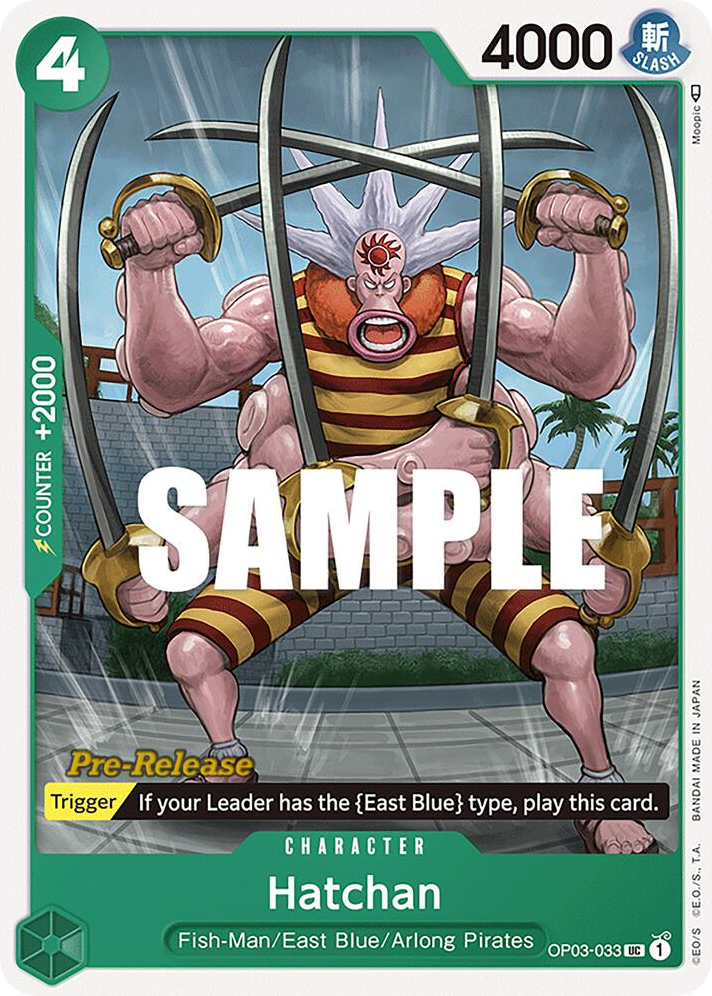 Hatchan OP03-033 Pre-Release Stamp card, Pillars of Strength