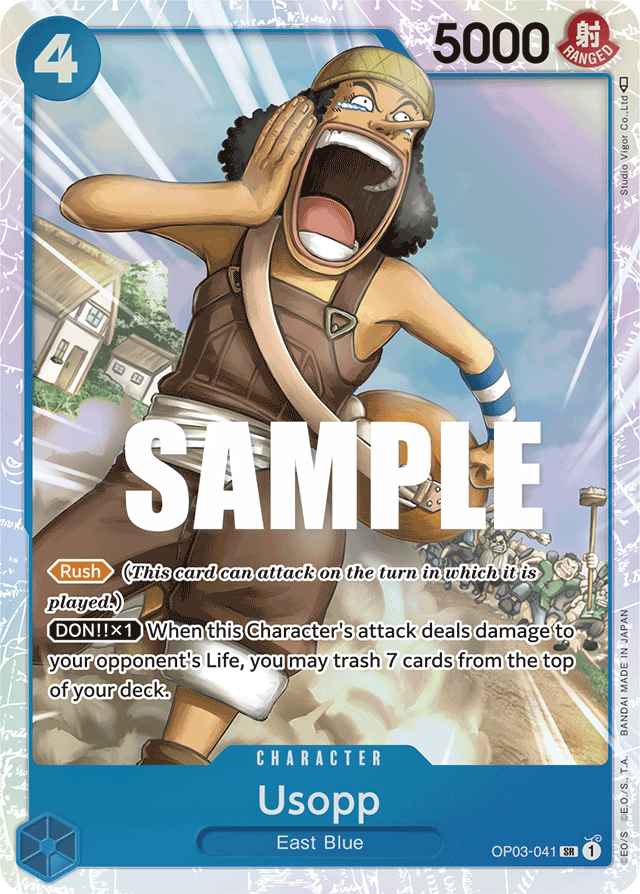 Usopp OP03-041 card, Pillars of Strength