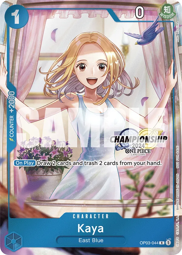 Kaya OP03-044 Championship Stamp 2024 card, Pillars of Strength