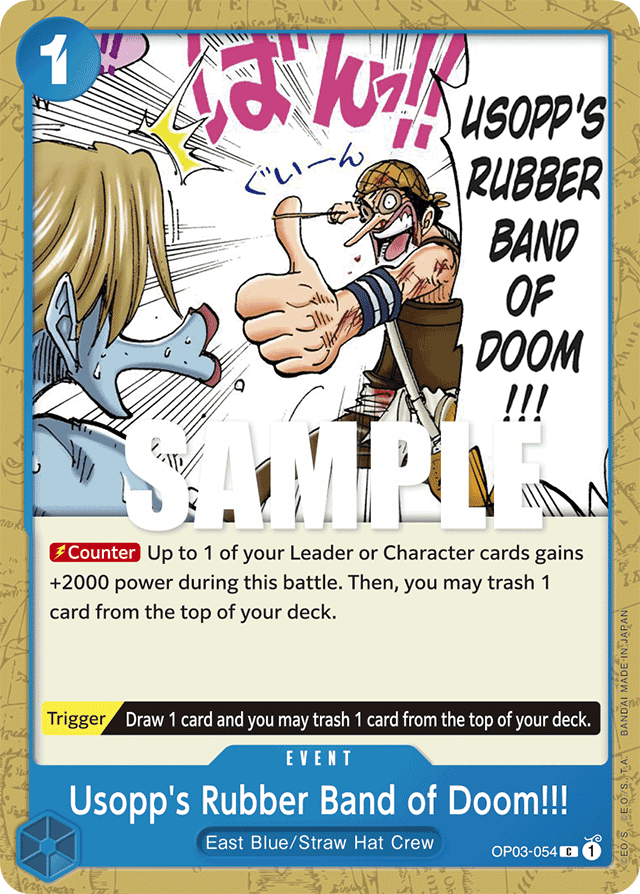 Usopp's Rubber Band of Doom!!! OP03-054 card, Pillars of Strength