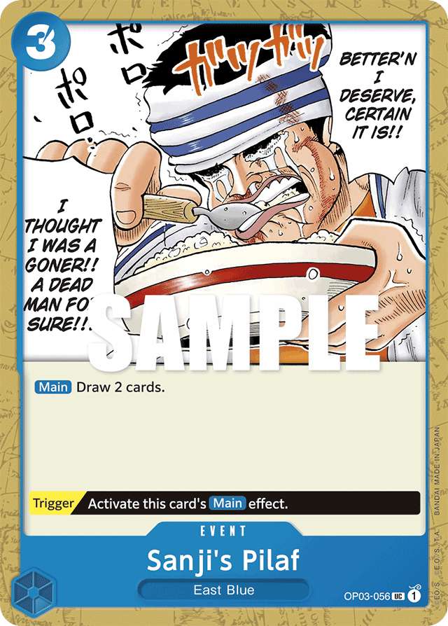 Sanji's Pilaf OP03-056 card, Pillars of Strength