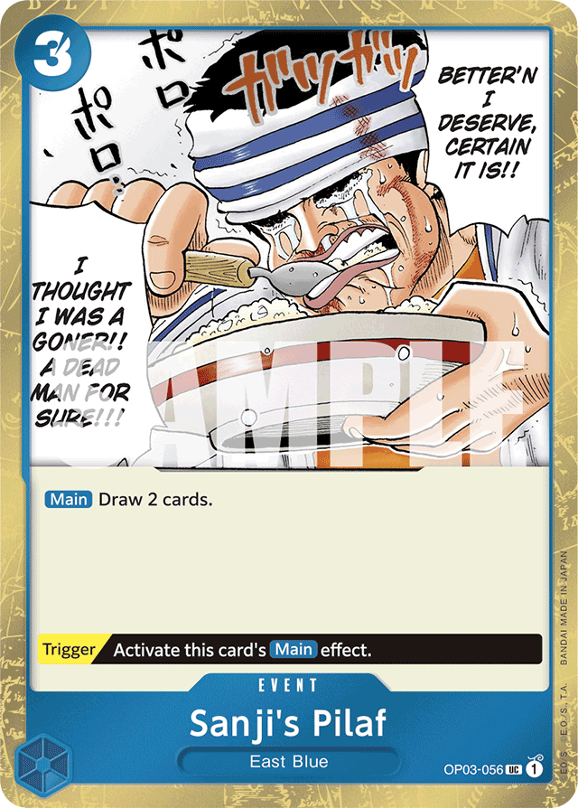 Sanji's Pilaf OP03-056 Textured Foil card, Pillars of Strength