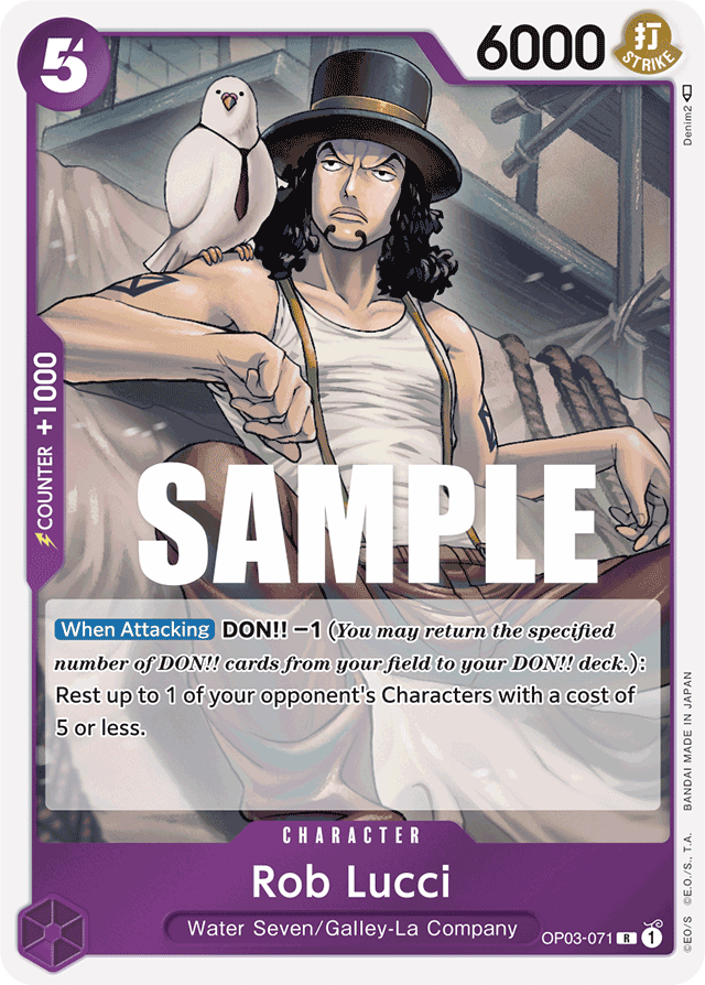 Rob Lucci OP03-071 card, Pillars of Strength