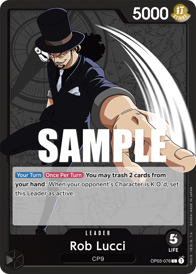 Rob Lucci OP03-076 card, Pillars of Strength