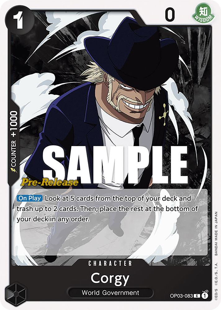 Corgy OP03-083 Pre-Release Stamp card, Pillars of Strength