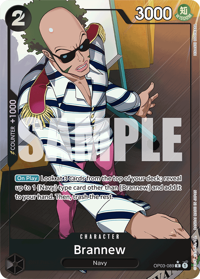 Brannew OP03-089 Full Art card, Pillars of Strength