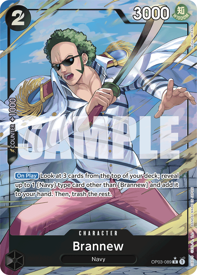 Brannew OP03-089 Premium Alt Art card, Pillars of Strength