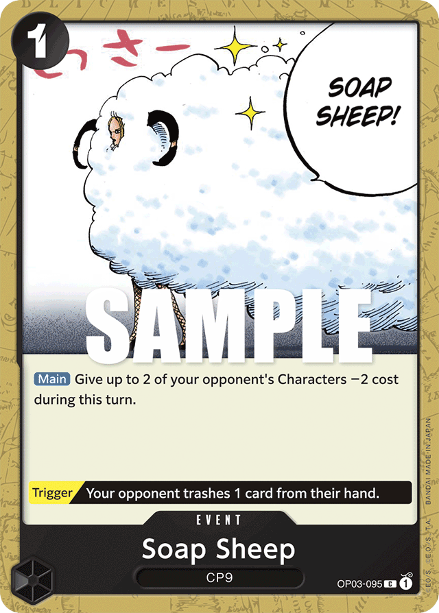 Soap Sheep OP03-095 card, Pillars of Strength