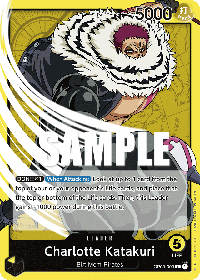 Charlotte Katakuri OP03-099 card, Pillars of Strength