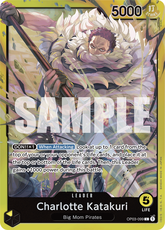 Charlotte Katakuri OP03-099 Starter Deck card, Pillars of Strength