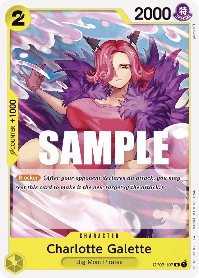Charlotte Galette OP03-107 card, Pillars of Strength