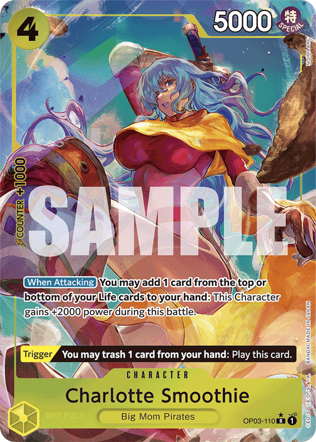 Charlotte Smoothie OP03-110 Full Art card, Pillars of Strength