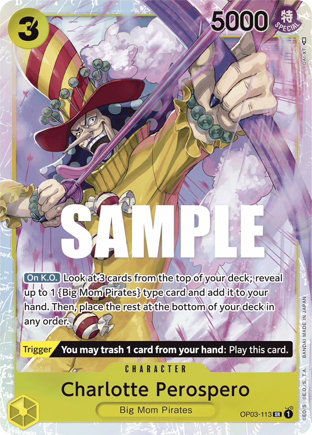 Charlotte Perospero OP03-113 card, Pillars of Strength