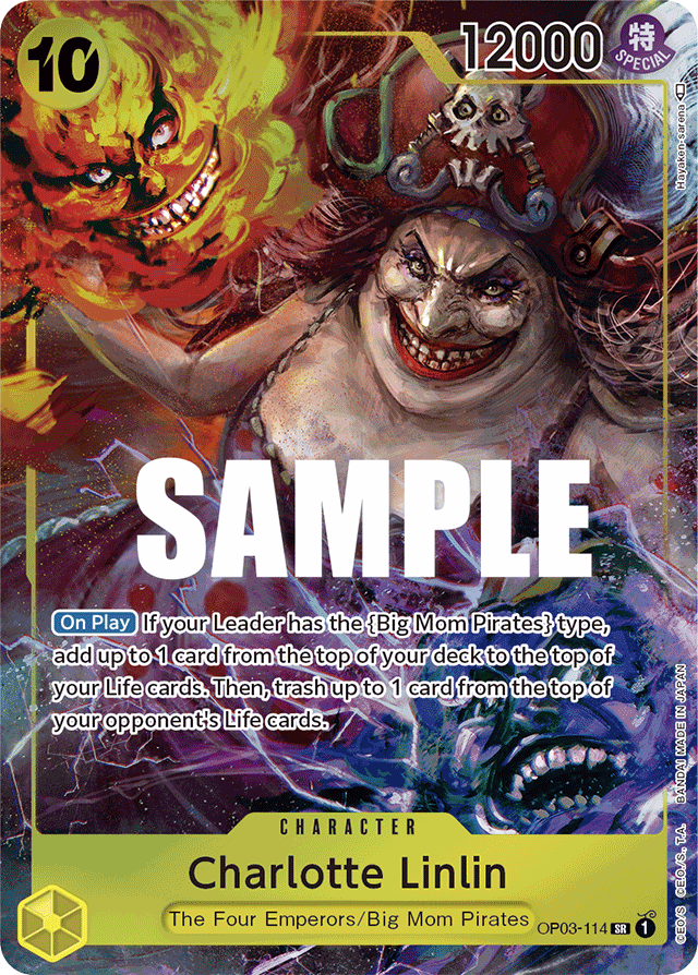 Charlotte Linlin OP03-114 Alt Art card, Pillars of Strength