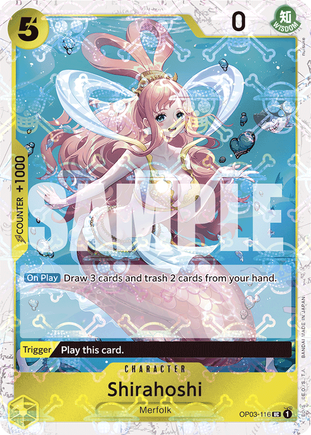 Shirahoshi OP03-116 Jolly Roger Foil card, Pillars of Strength