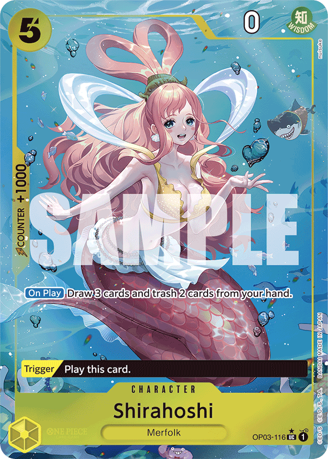Shirahoshi OP03-116 Full Art card, Pillars of Strength