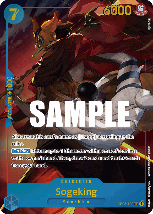 Sogeking OP03-122 Alt Art card, Pillars of Strength