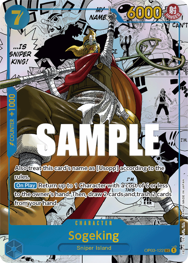 Sogeking OP03-122 Manga Alt Art card, Pillars of Strength