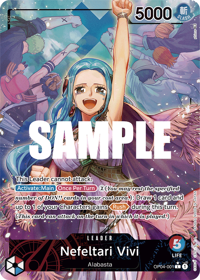 Nefeltari Vivi OP04-001 Alt Art card, Kingdoms of Intrigue