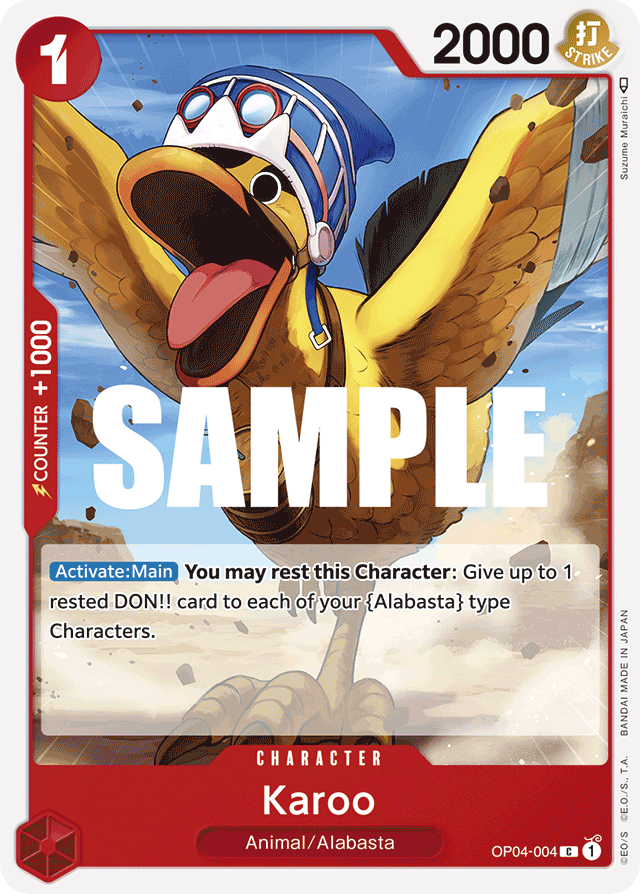 Karoo OP04-004 card, Kingdoms of Intrigue