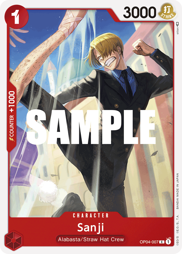 Sanji OP04-007 card, Kingdoms of Intrigue