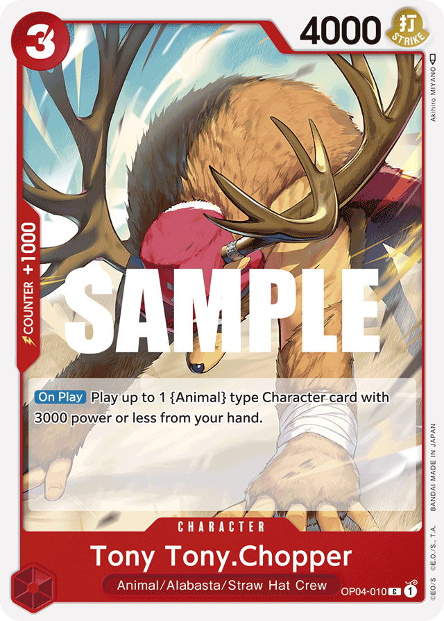 Tony Tony.Chopper OP04-010 card, Kingdoms of Intrigue