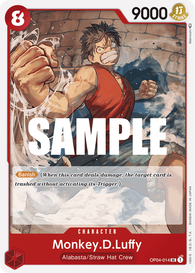 Monkey.D.Luffy OP04-014 card, Kingdoms of Intrigue
