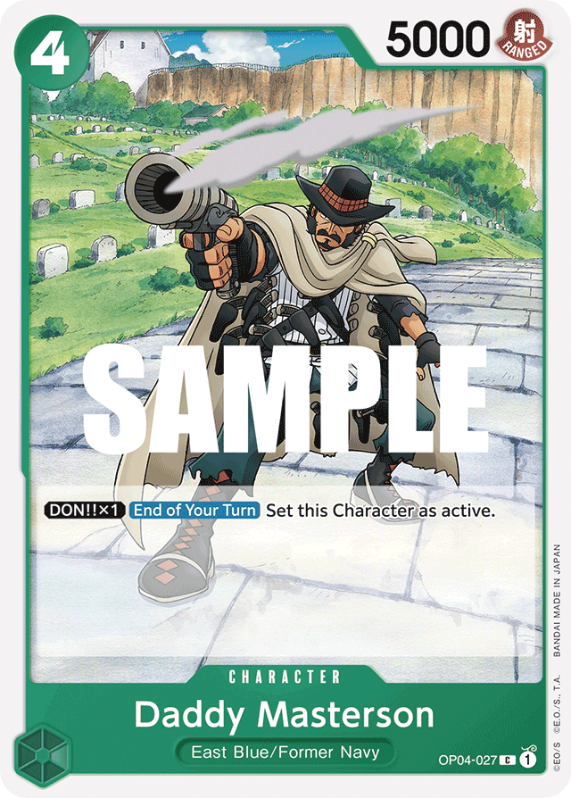 Daddy Masterson OP04-027 card, Kingdoms of Intrigue
