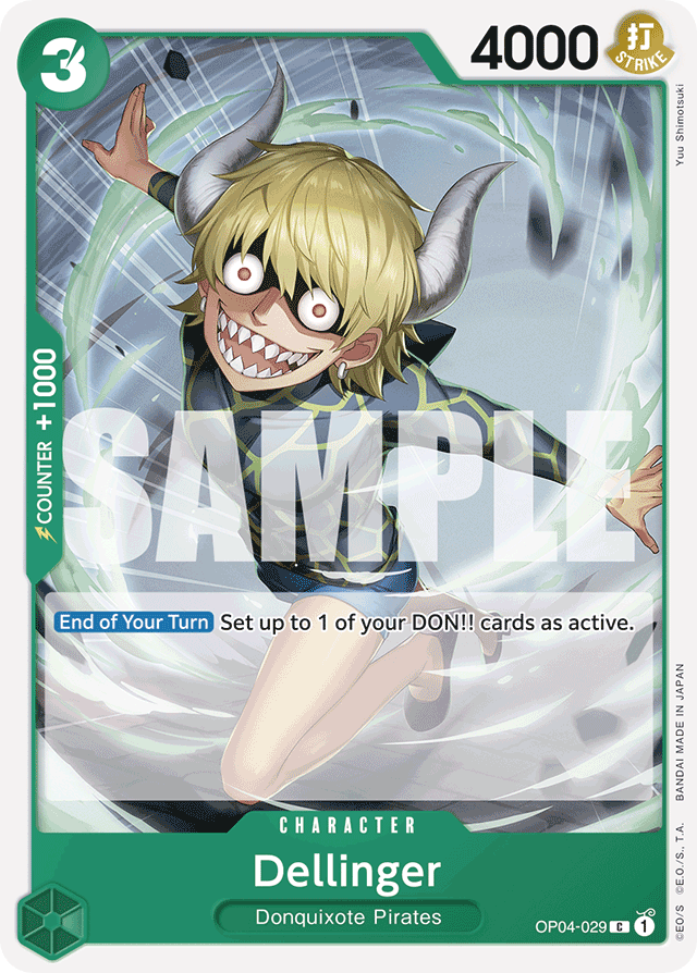Dellinger OP04-029 Reprint card, Kingdoms of Intrigue