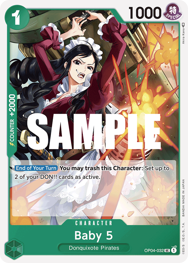 Baby 5 OP04-032 card, Kingdoms of Intrigue