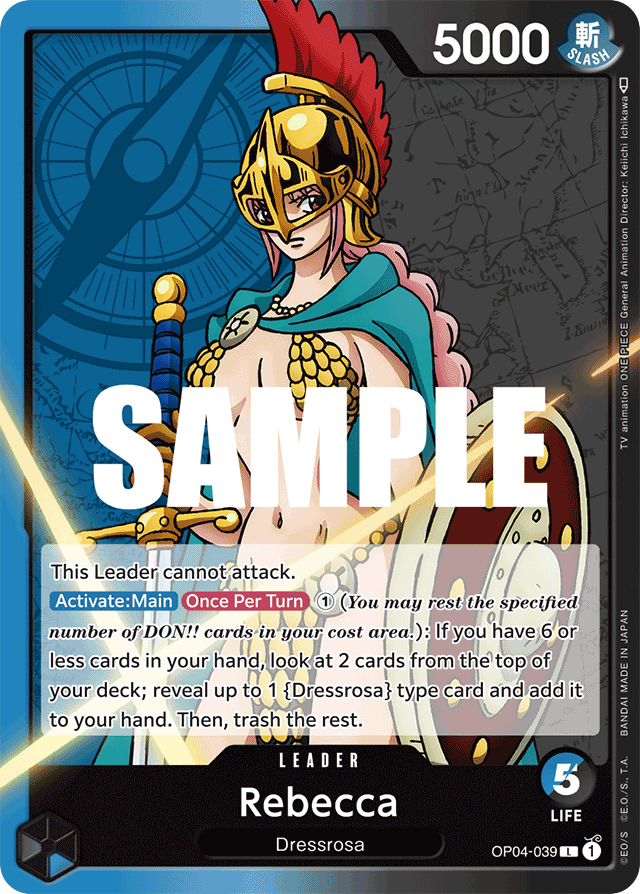 Rebecca OP04-039 card, Kingdoms of Intrigue